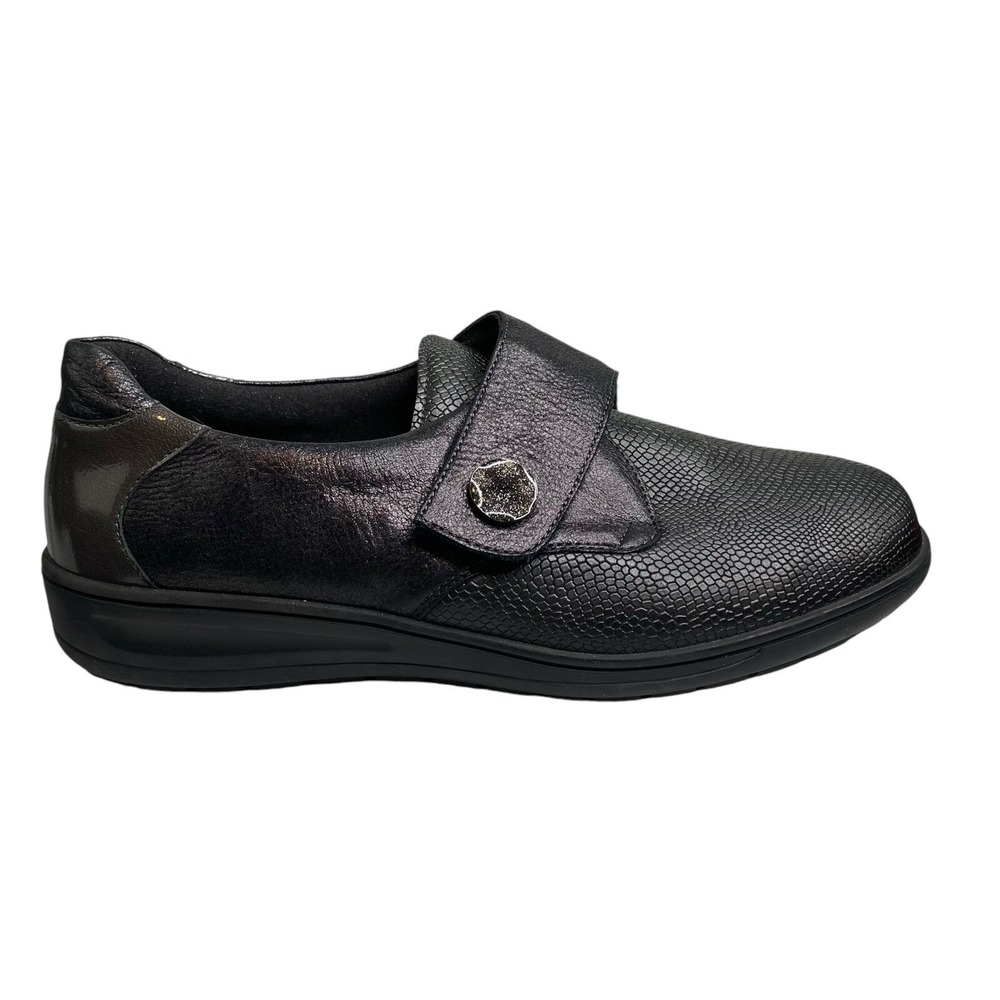 Solidus Kate Follonica‎ Black Shoes 7 German Industrial Workwear Comfort Leather